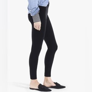 J. Crew Velvet Black Stretch Leggings Size Medium